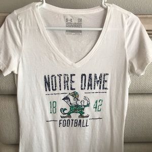 Under Armour Notre Dame V-Neck Tee